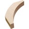 Ekena Millwork 3-inch W x 16-inch D x 16-inch H Thorton Rough Cedar Woodgrain TimberThane Knee Brace, Primed BRCUR03X16X16THRRCPR - alternate 5